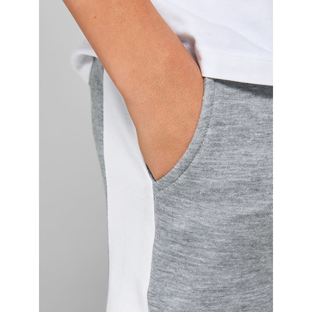 JPSTLOGO BLOCKING SWEAT SHORTS VG SN JNR 12200266 Light Grey Melange