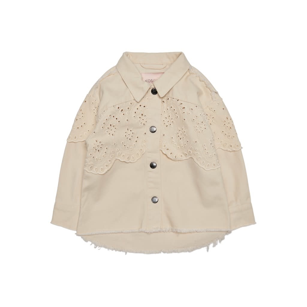 KMGELENA CROCHET JACKET OTW 15250987 Moonbeam