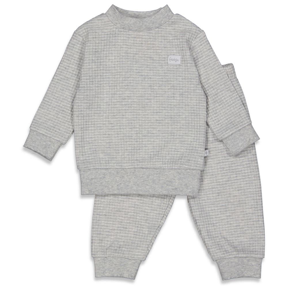 Feetje Wafel Pyjama  - Grijs melange 3056121