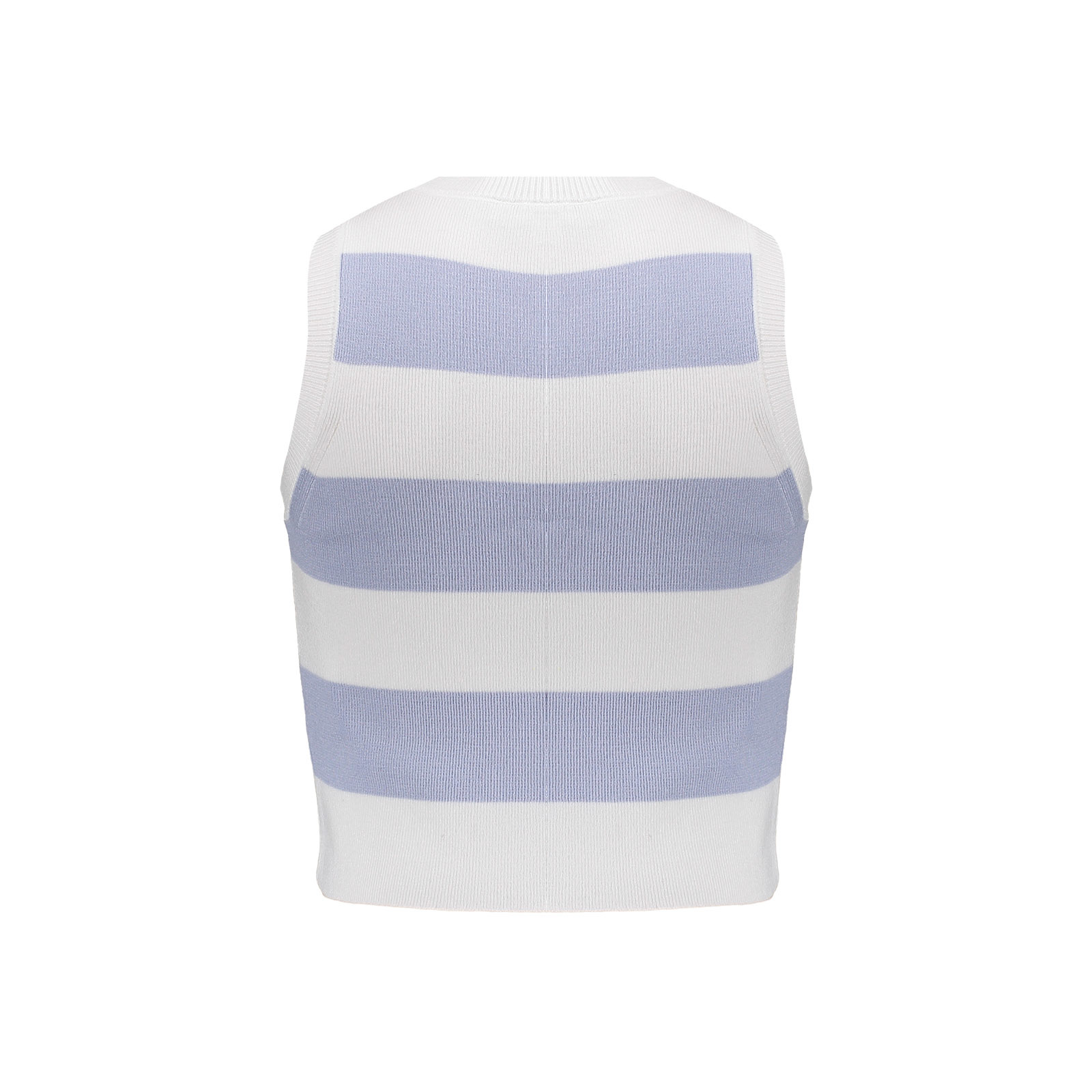 Hailey Knit STRIPE DENIM BLUE - PURE WHITE