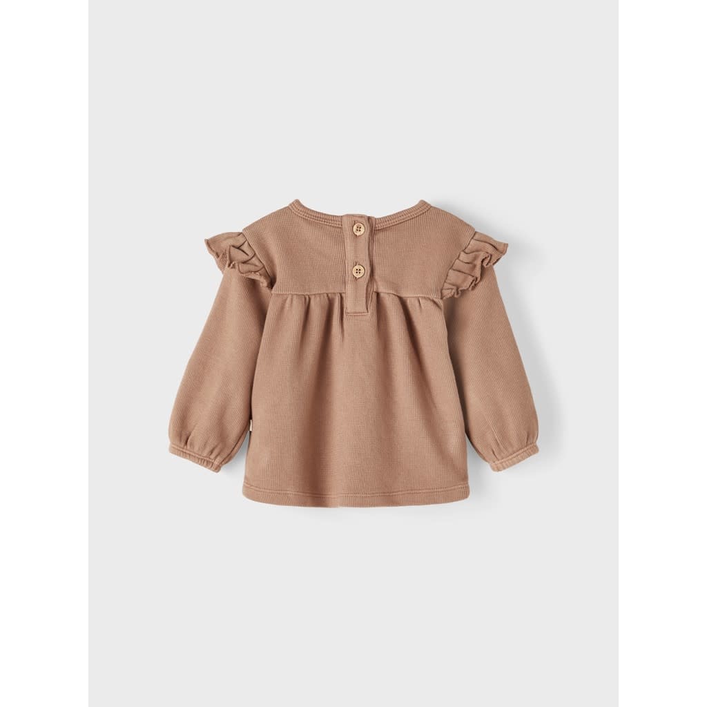 NBFDONO LS LOOSE SWEAT 13215269 Mocha Mousse