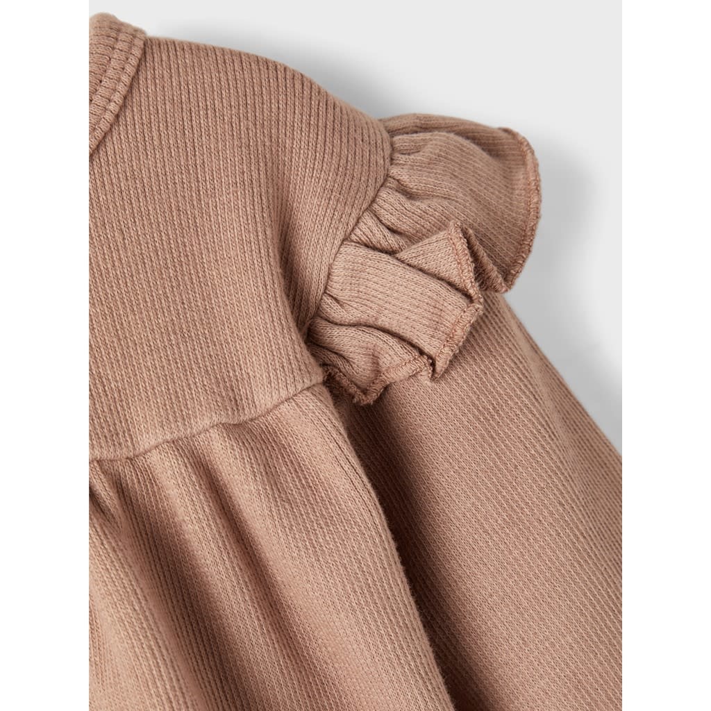 NBFDONO LS LOOSE SWEAT 13215269 Mocha Mousse