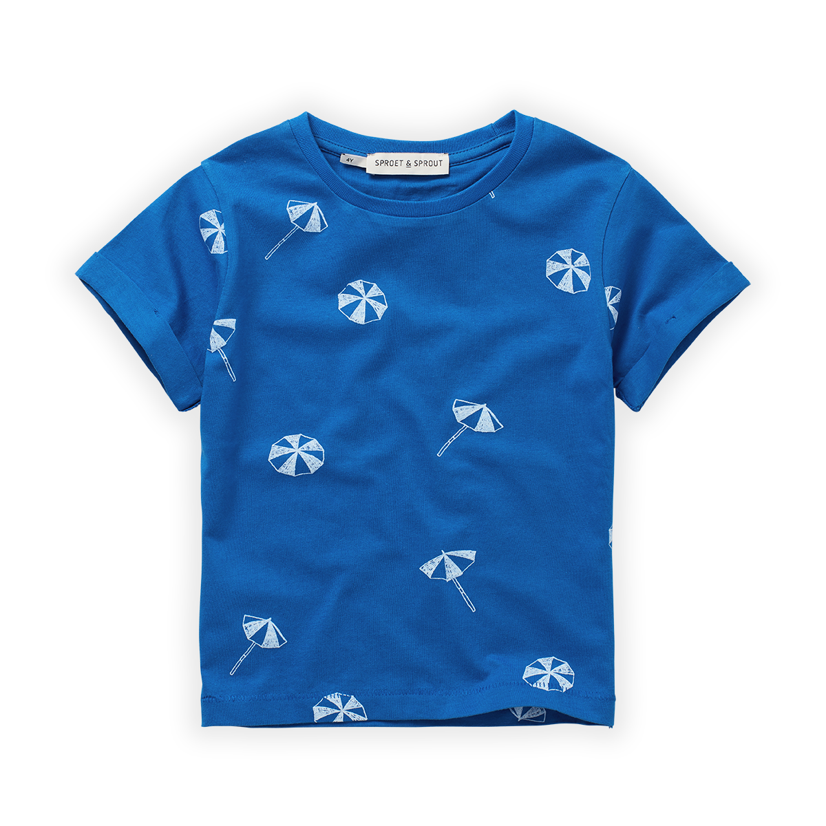 T-shirt umbrella print S23-571 Azzurra blue