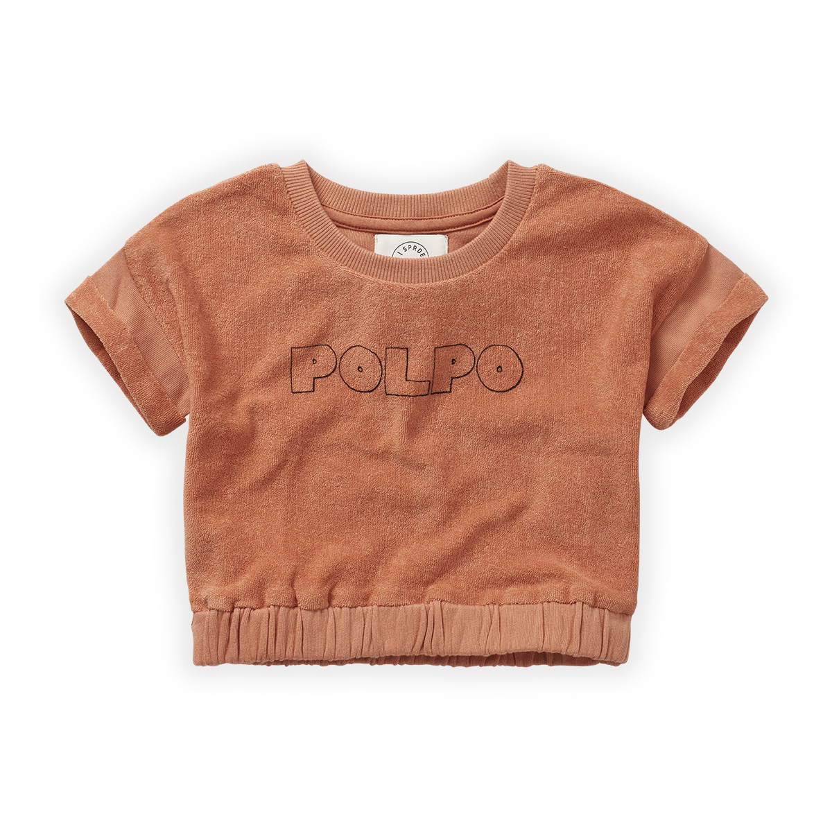 Cropped sweatshirt polpo S23-591 Café