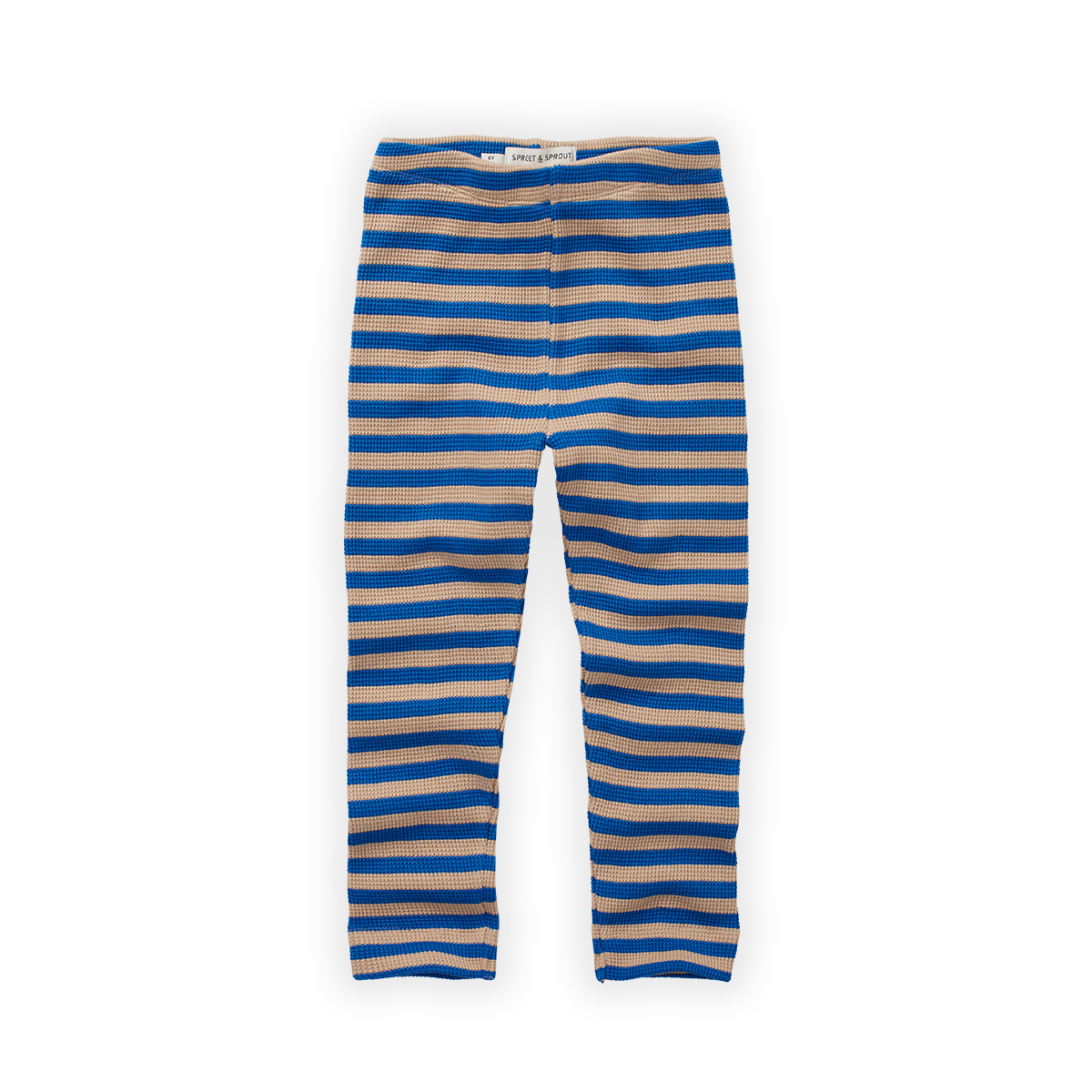 Legging knitted stripes S23-635 Azzurra blue