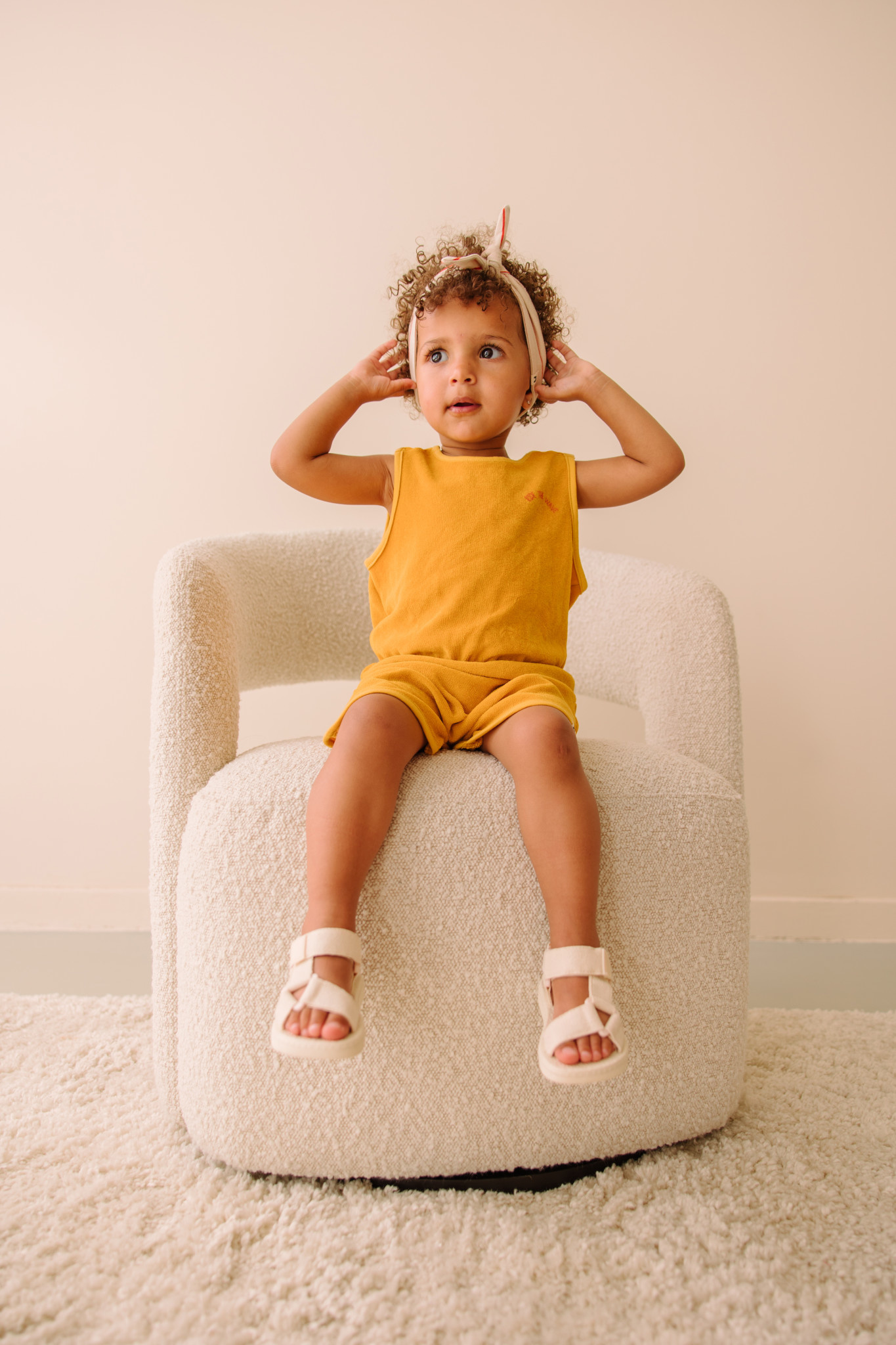 Terry towelling suit D302-0610 Sunny yellow
