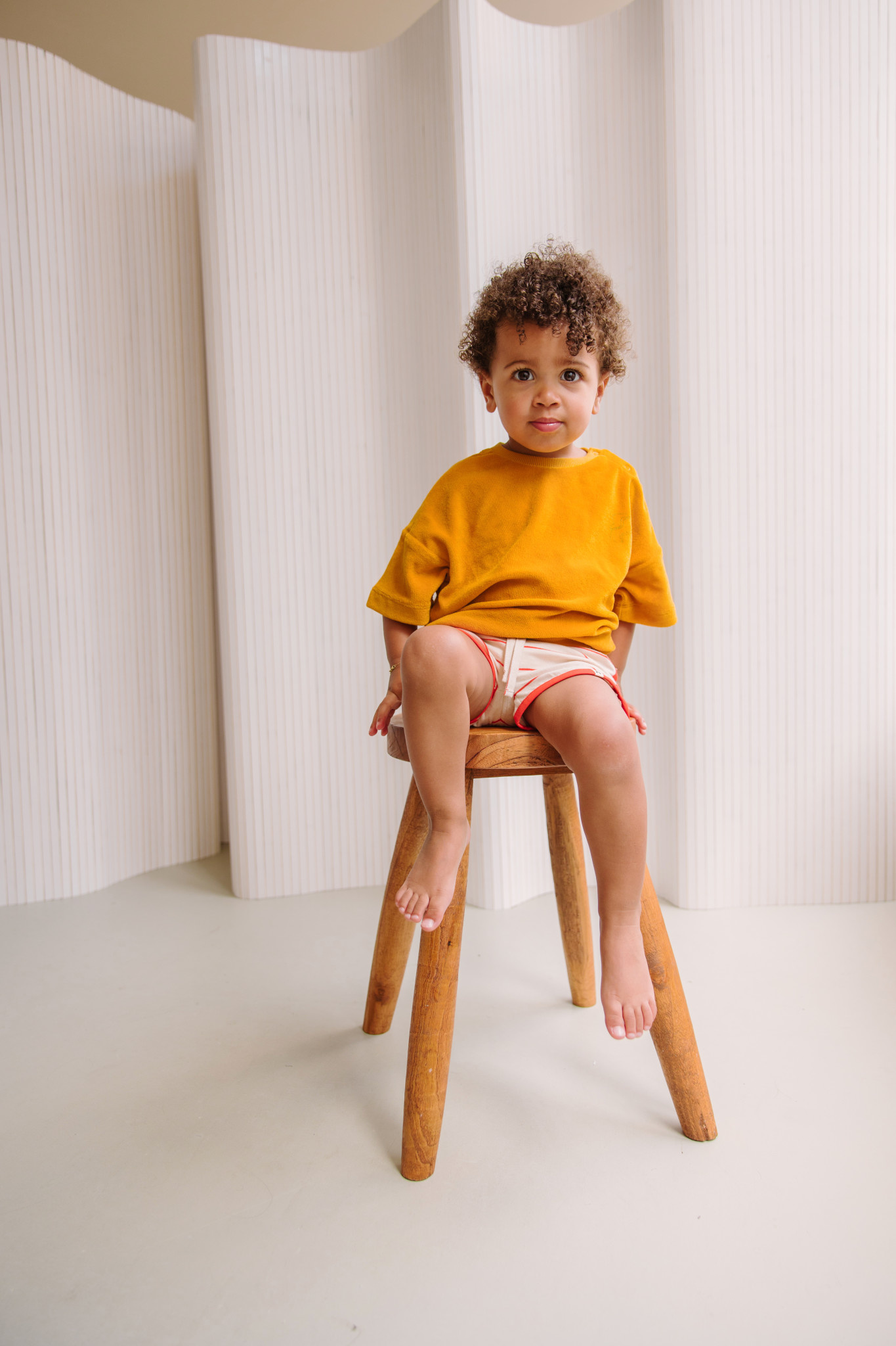 Terry towelling top D302-0314 Sunny yellow