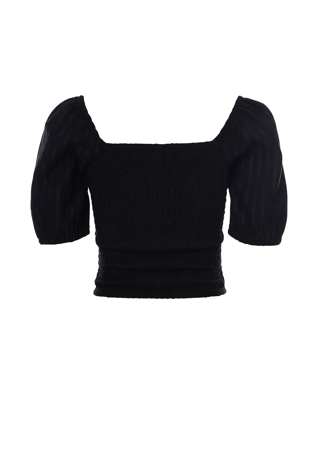 Crinkle Top with smock 2312-5141-090 Nearly Black