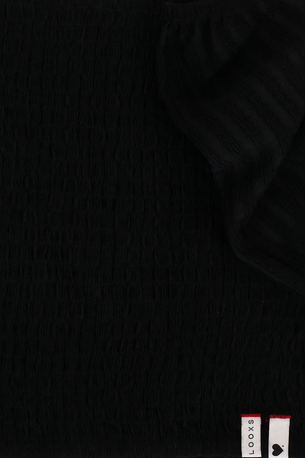 Crinkle Top with smock 2312-5141-090 Nearly Black