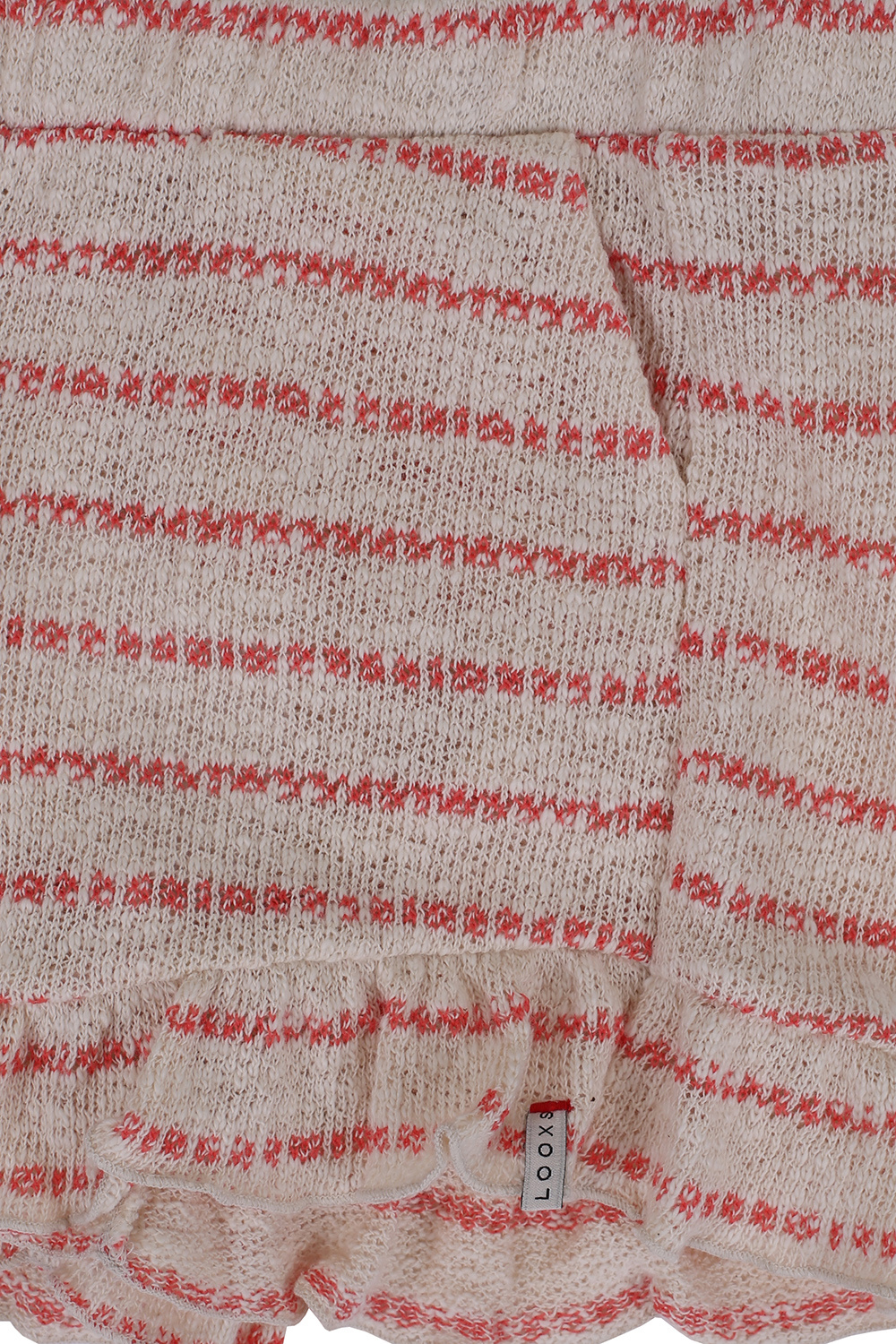 knitted short 2312-7650-228 Coral stripe