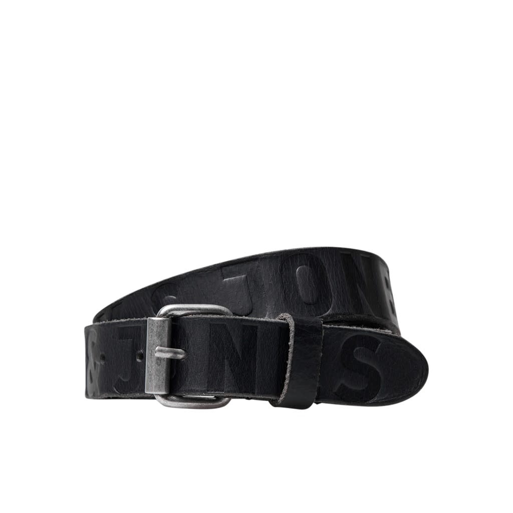 JACPORTO LOGO LTN LEATHER BELT JNR 12211212 Black