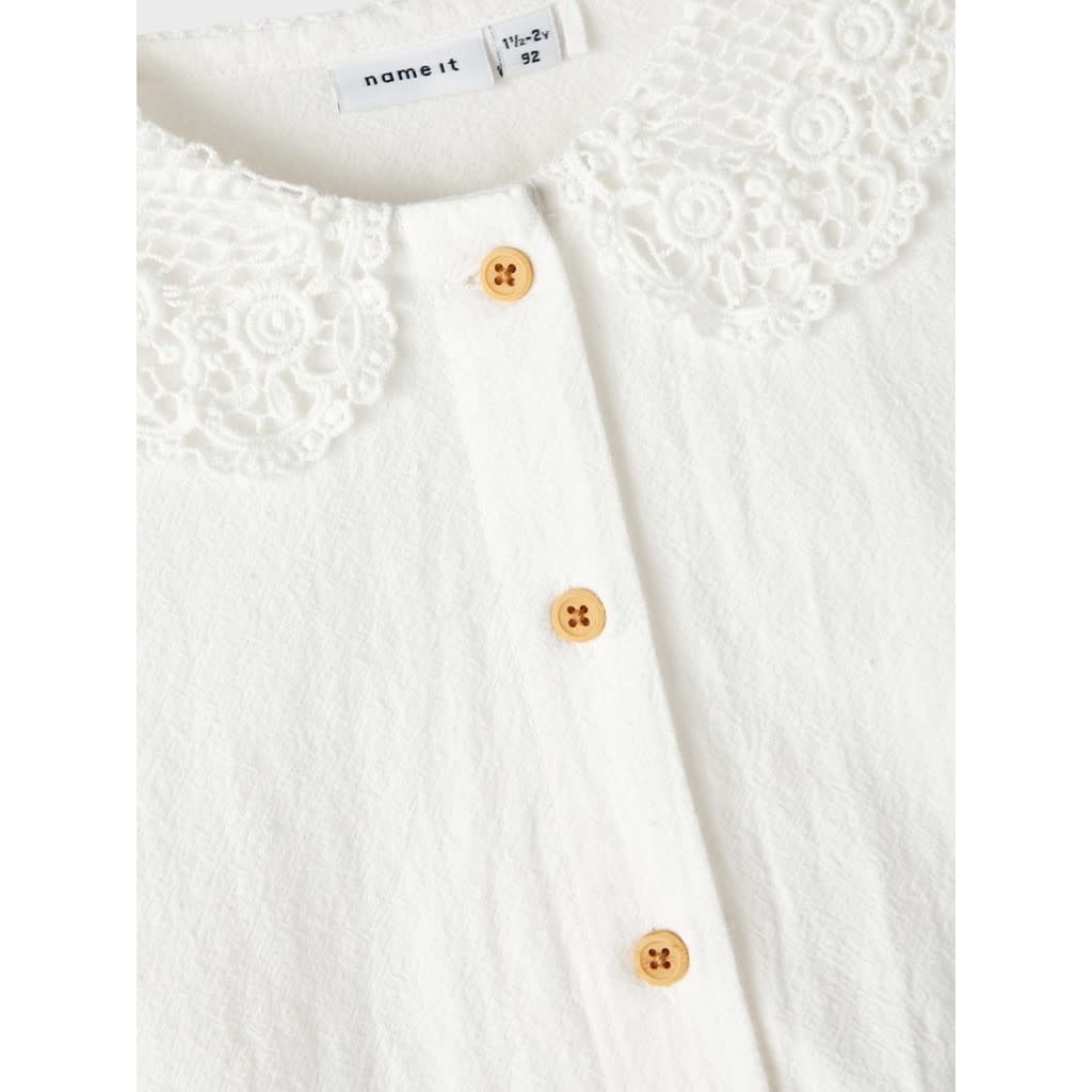 NMFFERINE LS SHIRT 13214253 Bright White