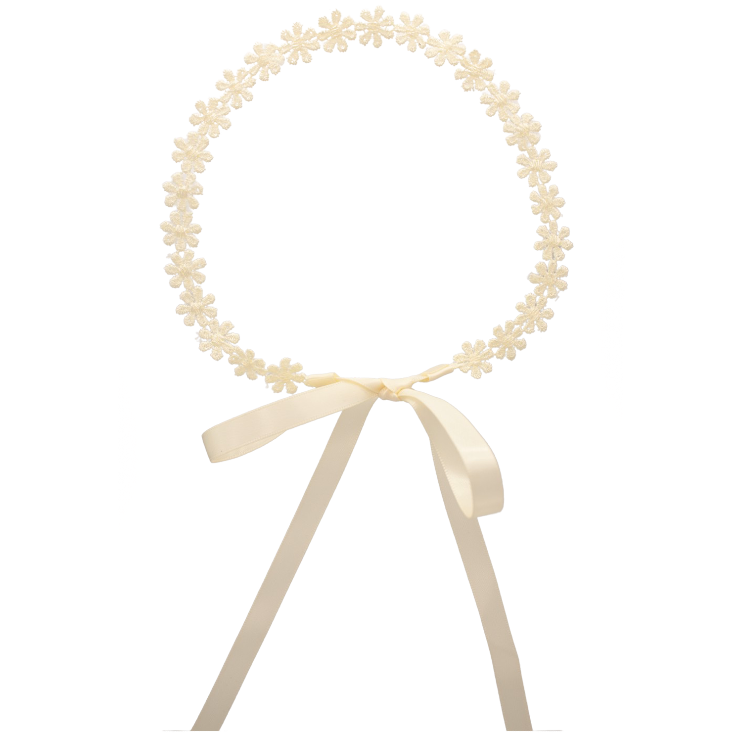 Haarbandje met kant en lint - sweet flower 10HS153006
