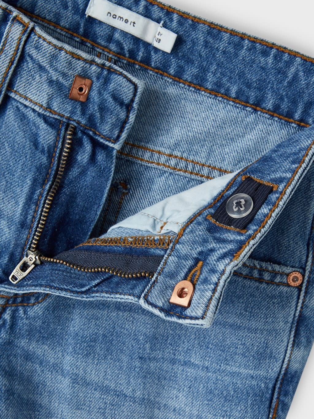 NKMSILAS TAPERED JEANS 13219131 Medium Blue