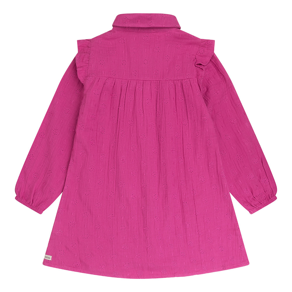 Dress Longsleeve Muslin Embroidery D7G-W23-6203 Candy Pink