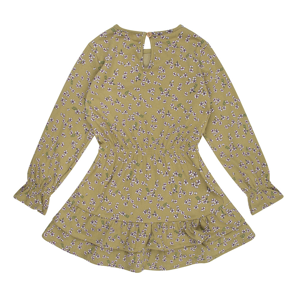 Dress Longsleeve Mille Fleur D7G-W23-6201 Green Olive