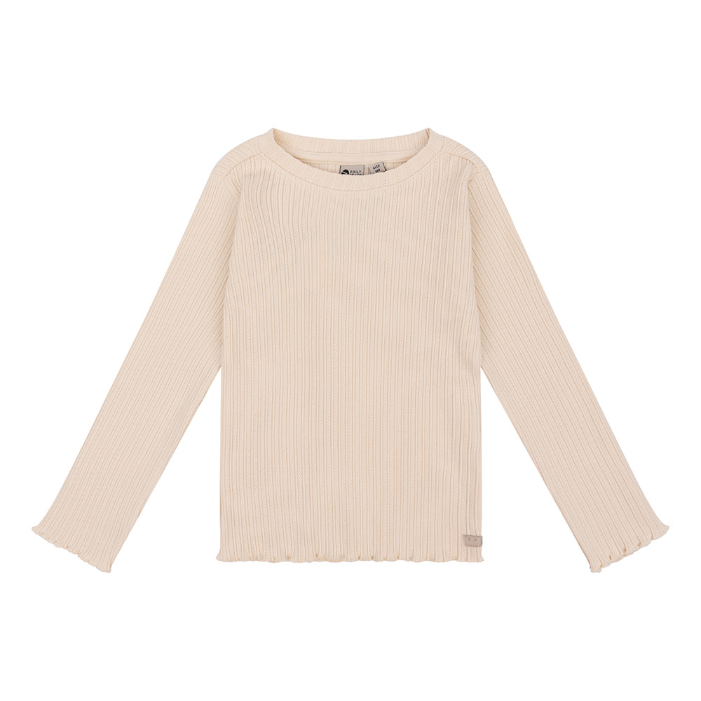 Organic Longsleeve Col Rib D7G-W23-3003 Creamy Kit