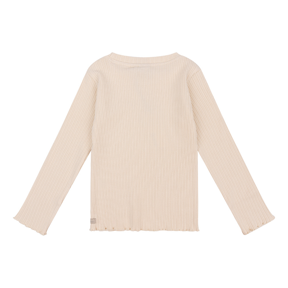 Organic Longsleeve Col Rib D7G-W23-3003 Creamy Kit
