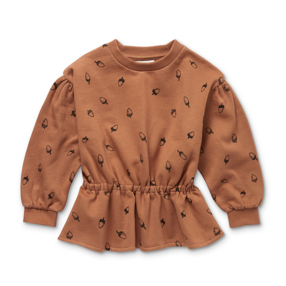 Sweatshirt peplum Acorn print W23-832 Lion