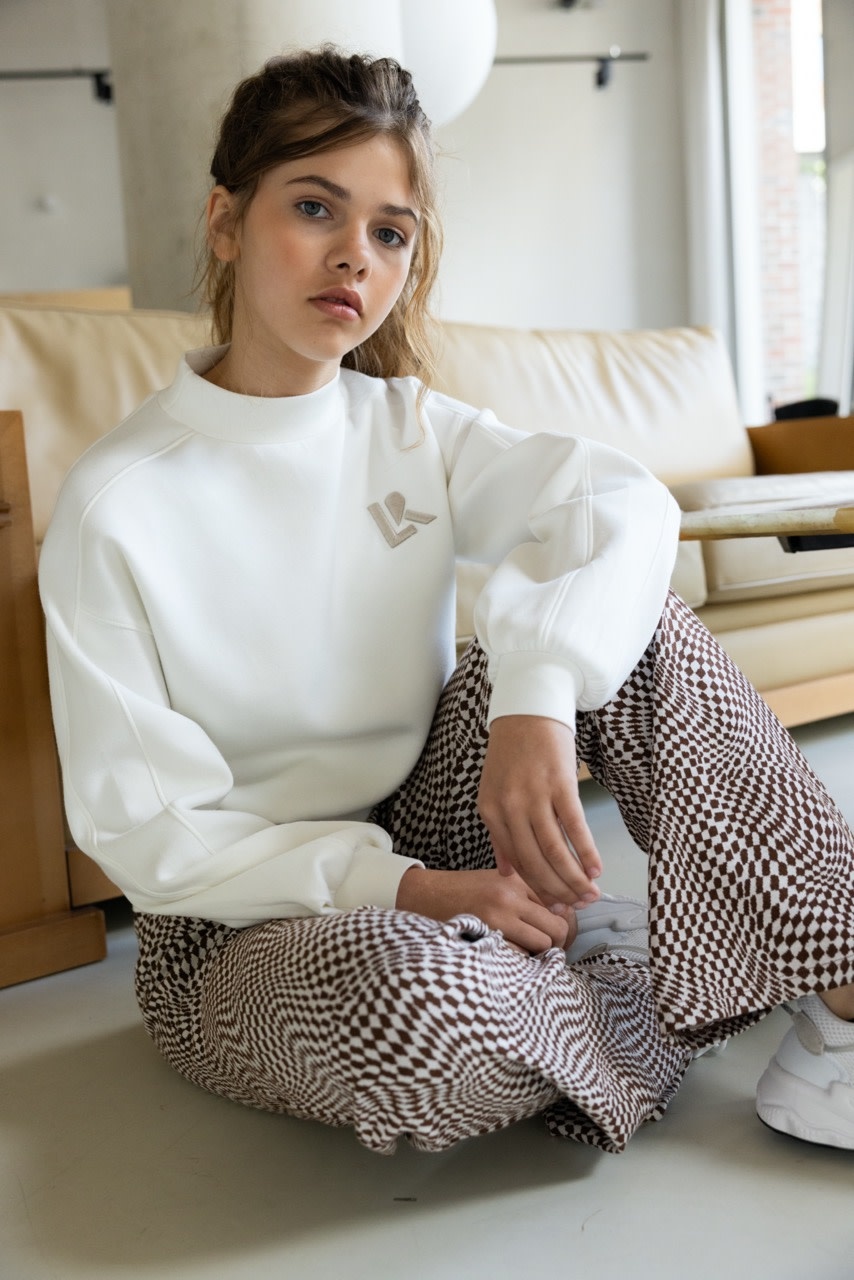 jaquard knit pants 2331-5625-818 Swirl check