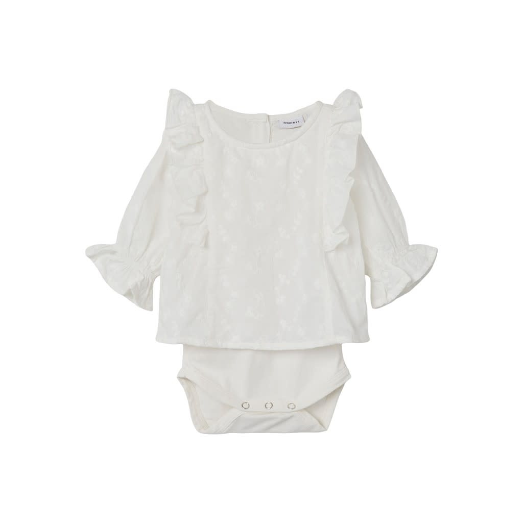 NBFNOBEA LS BODY BLOUSE 13220923 Jet Stream
