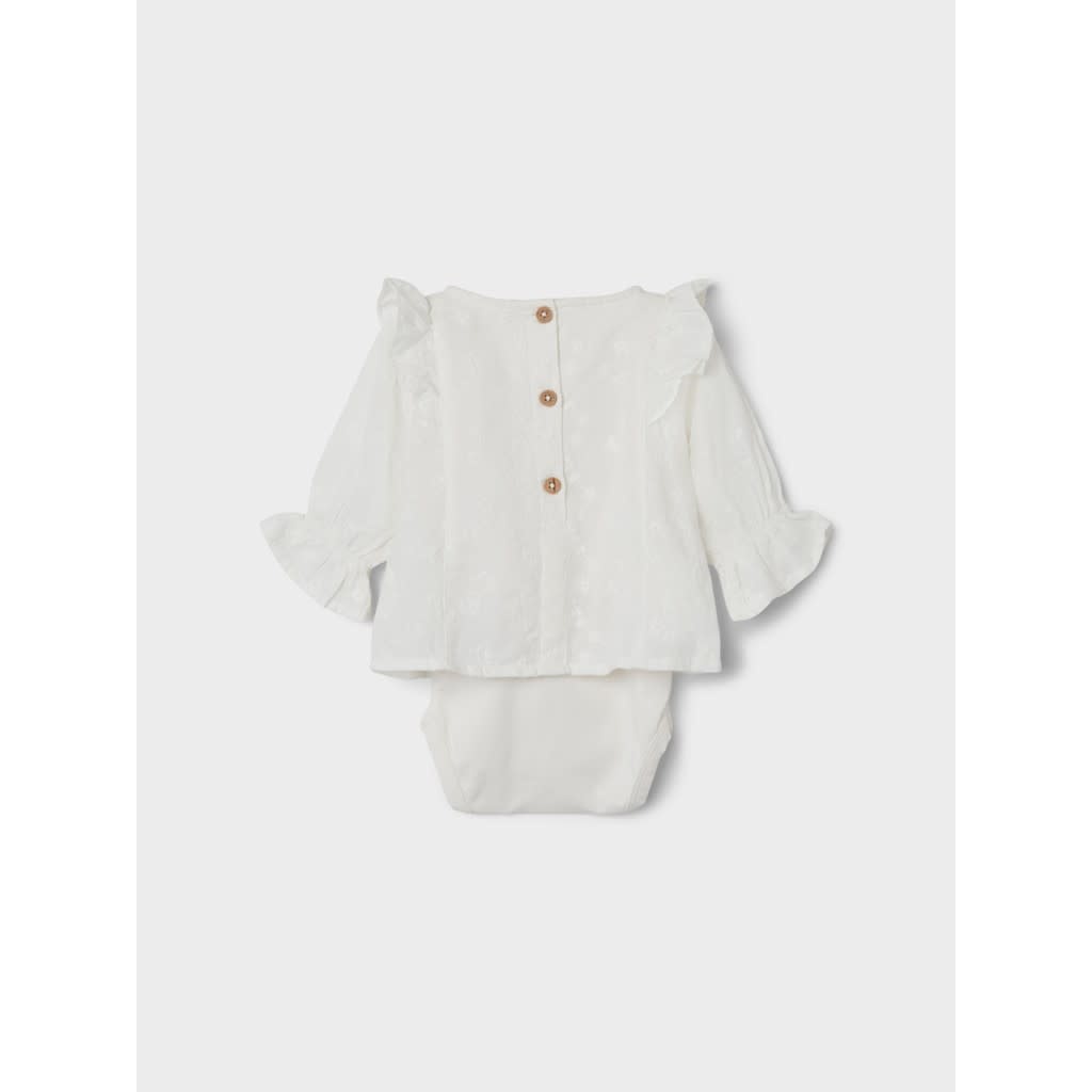NBFNOBEA LS BODY BLOUSE 13220923 Jet Stream