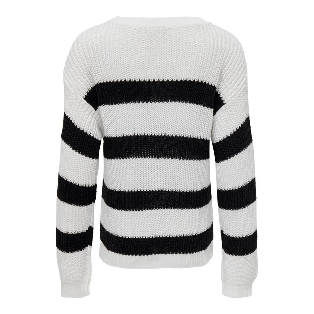 KOGSIF LS STRIPED PULLOVER KNT 15301987 Cloud Dancer
