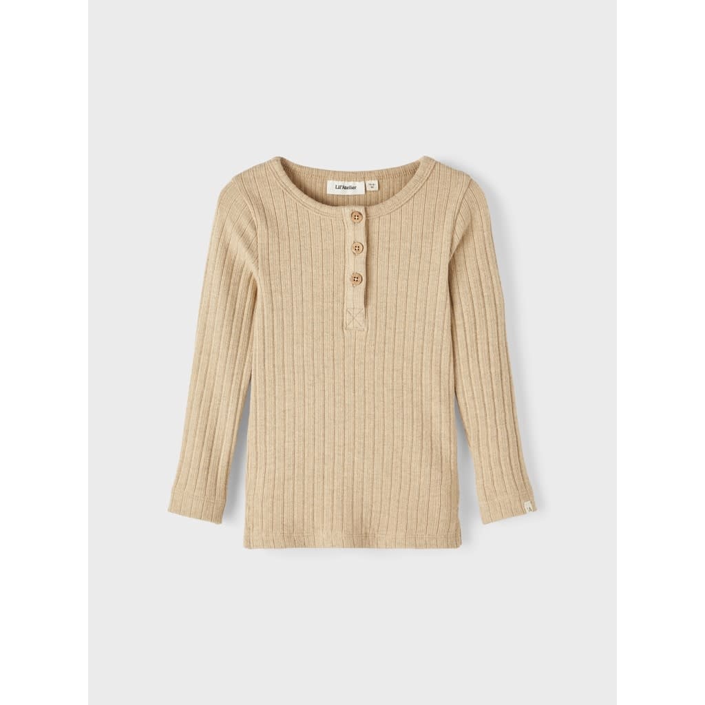 NMFNIVA LS SLIM TOP LIL 13221716 Warm Sand