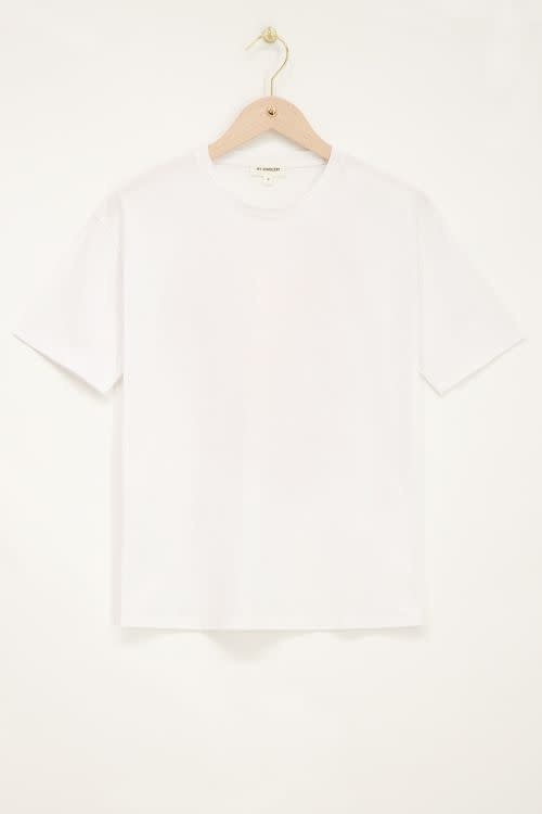 Wit T-shirt Let's grow together MJ08398