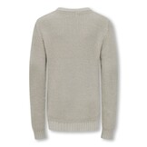 KOBJACOB L/S CREW NECK KNT 15298899 Pumice Stone