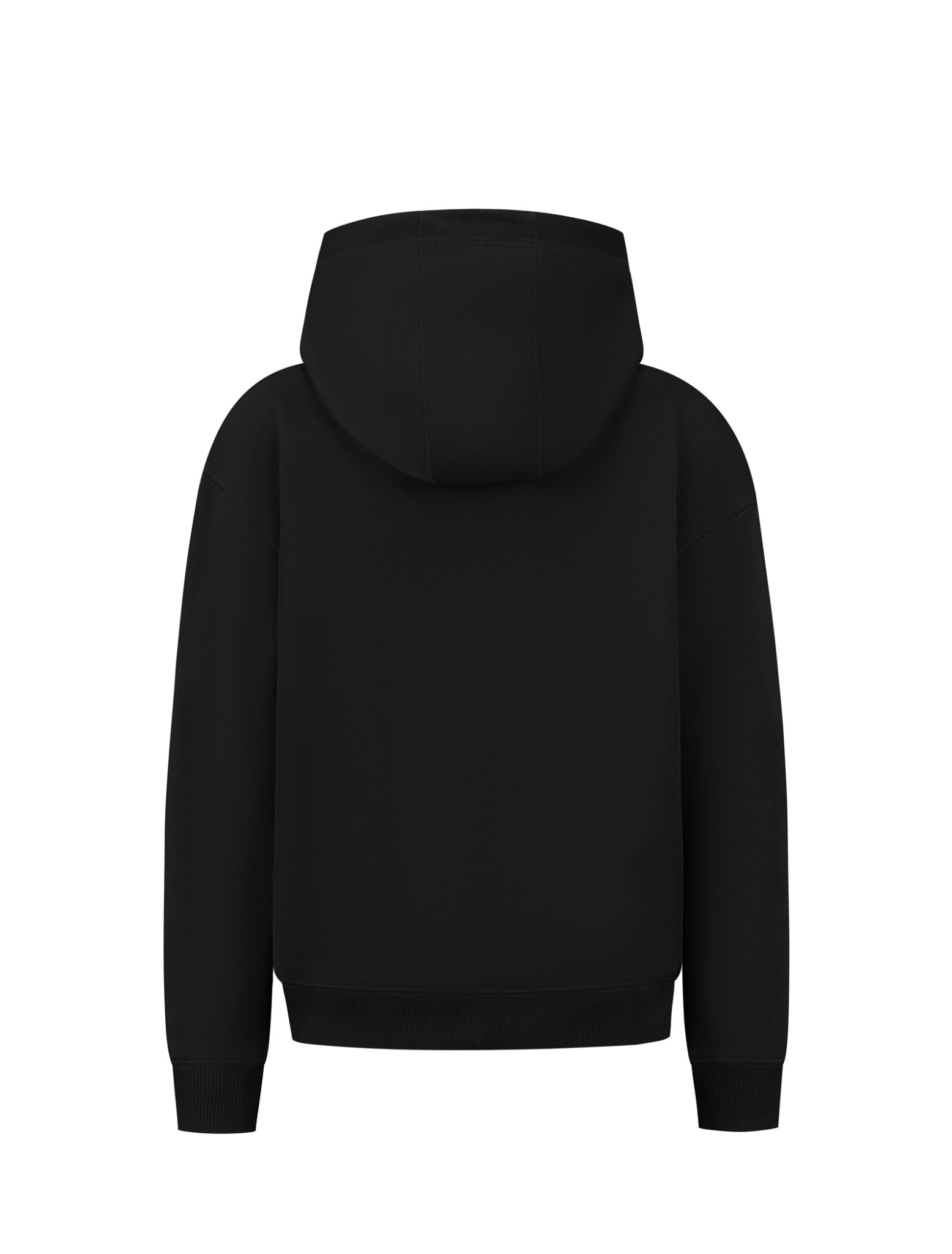 Hoodie with frontprint 23037314 02 - Black