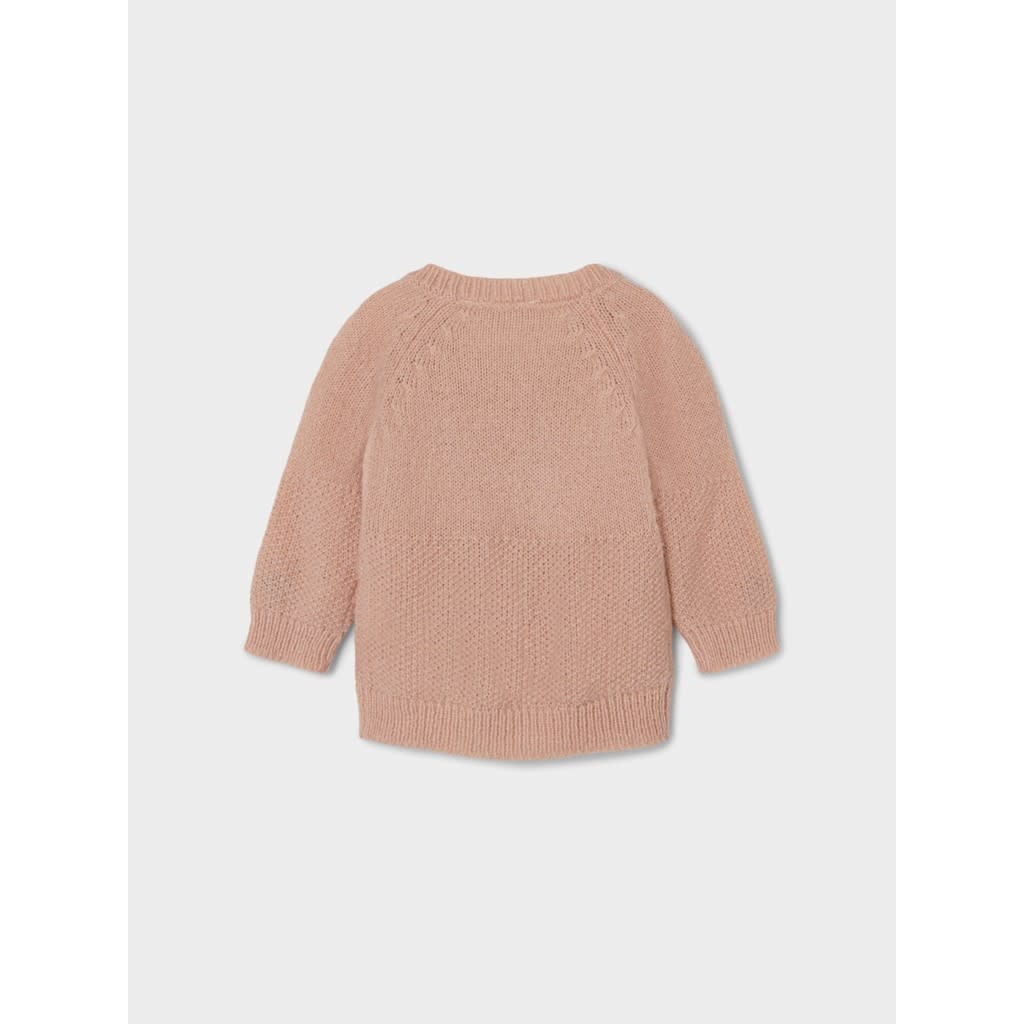 NBFNEMINE LS KNIT CARD 13220762 Rose Smoke