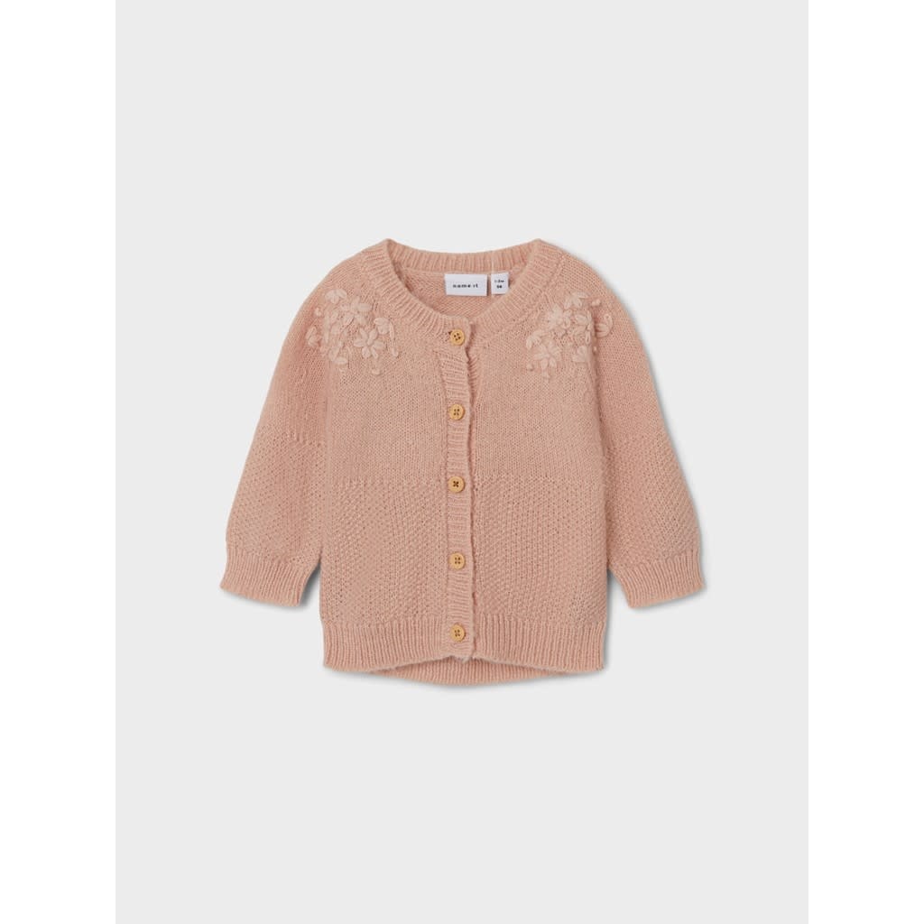 NBFNEMINE LS KNIT CARD 13220762 Rose Smoke