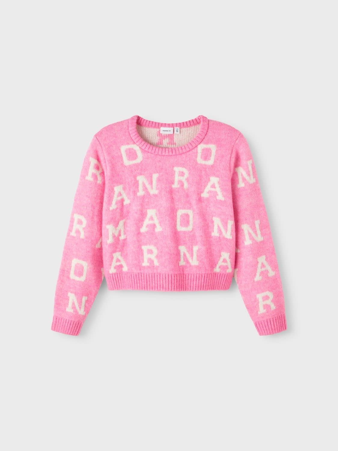NKFNEIFY LS SHORT KNIT 13221056 Pink Cosmos