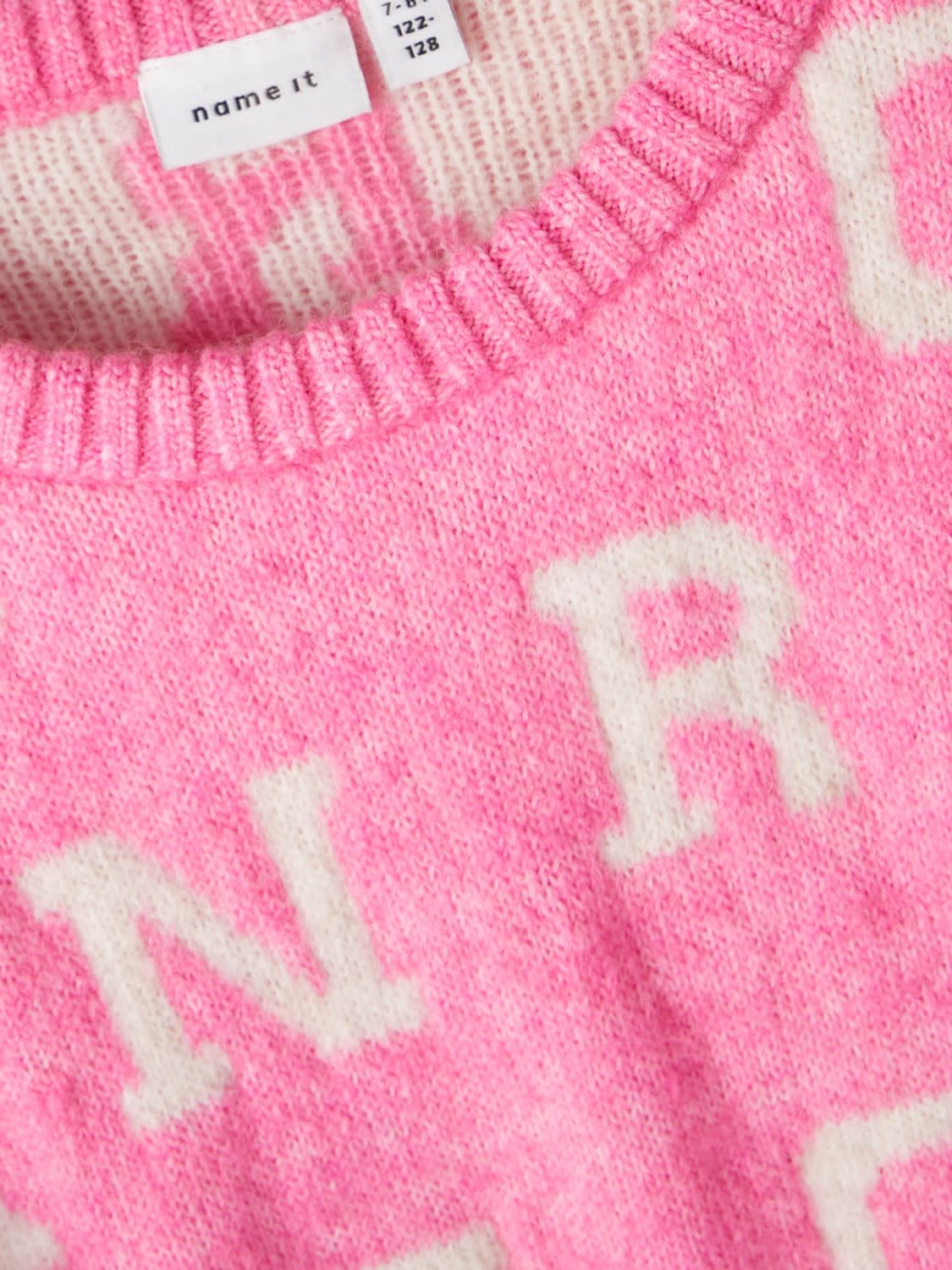NKFNEIFY LS SHORT KNIT 13221056 Pink Cosmos