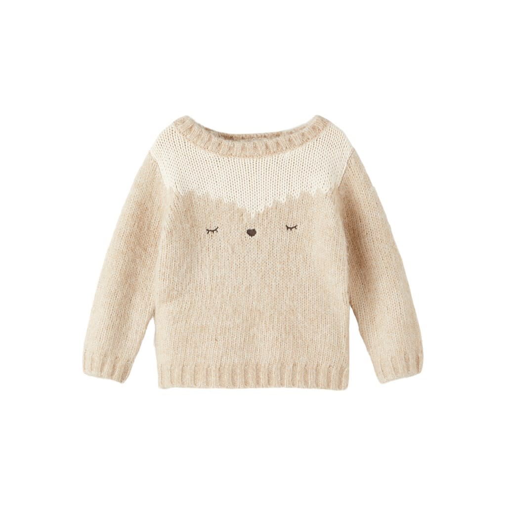 NMFOSA LS KNIT 13207086 Peyote Melange