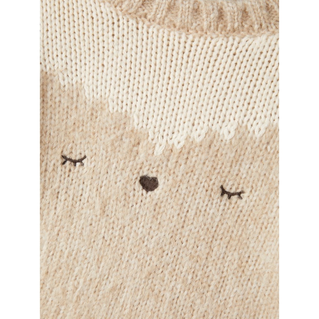 NMFOSA LS KNIT 13207086 Peyote Melange