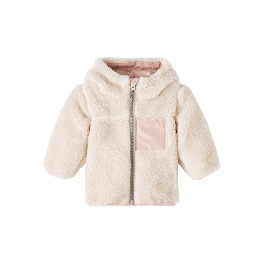 NBFMADELE TEDDY JACKET 13213530 Sandshell
