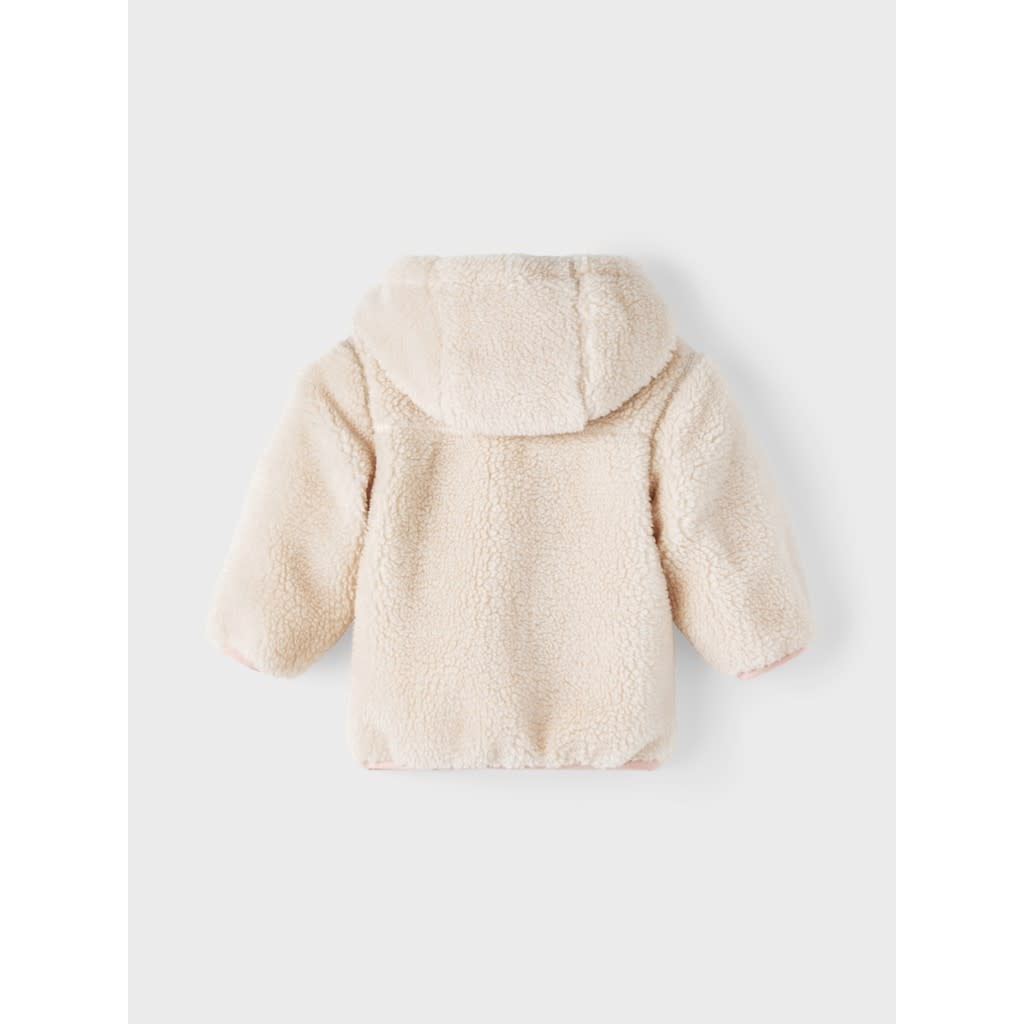 NBFMADELE TEDDY JACKET 13213530 Sandshell