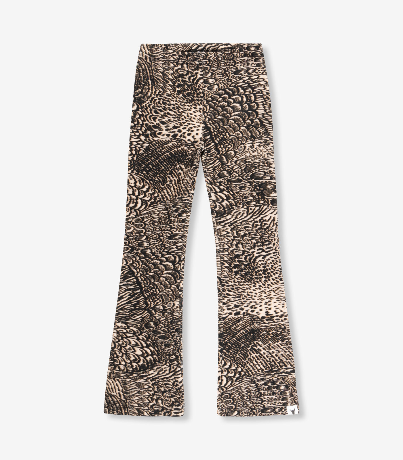 feather animal flared pants (62308196189)