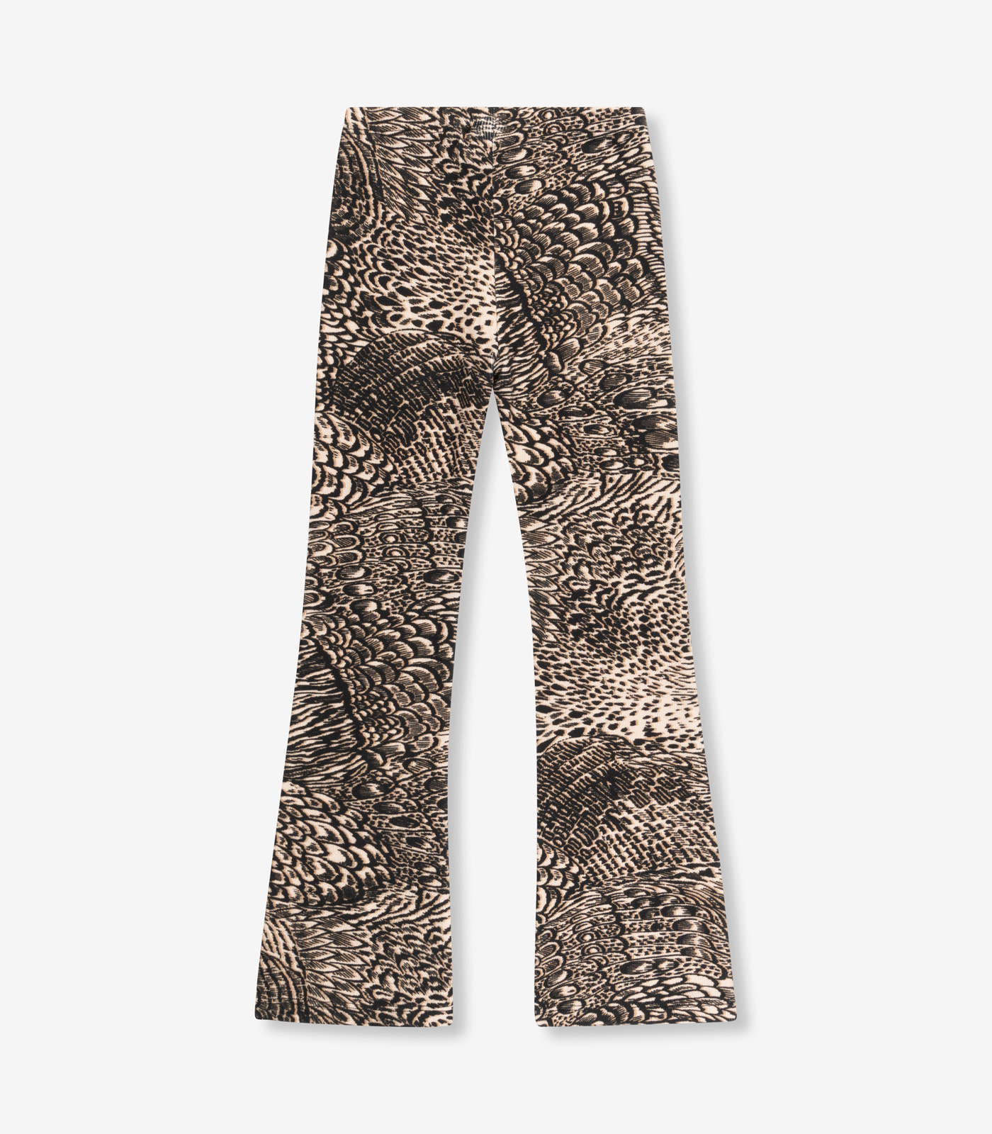 feather animal flared pants (62308196189)