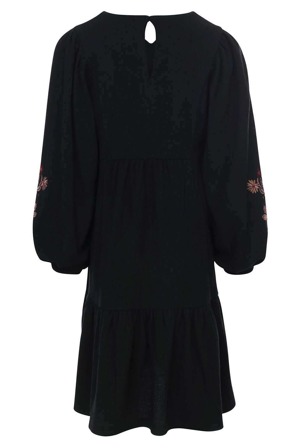 crinkle embroidery dress 2332-7861-099 black