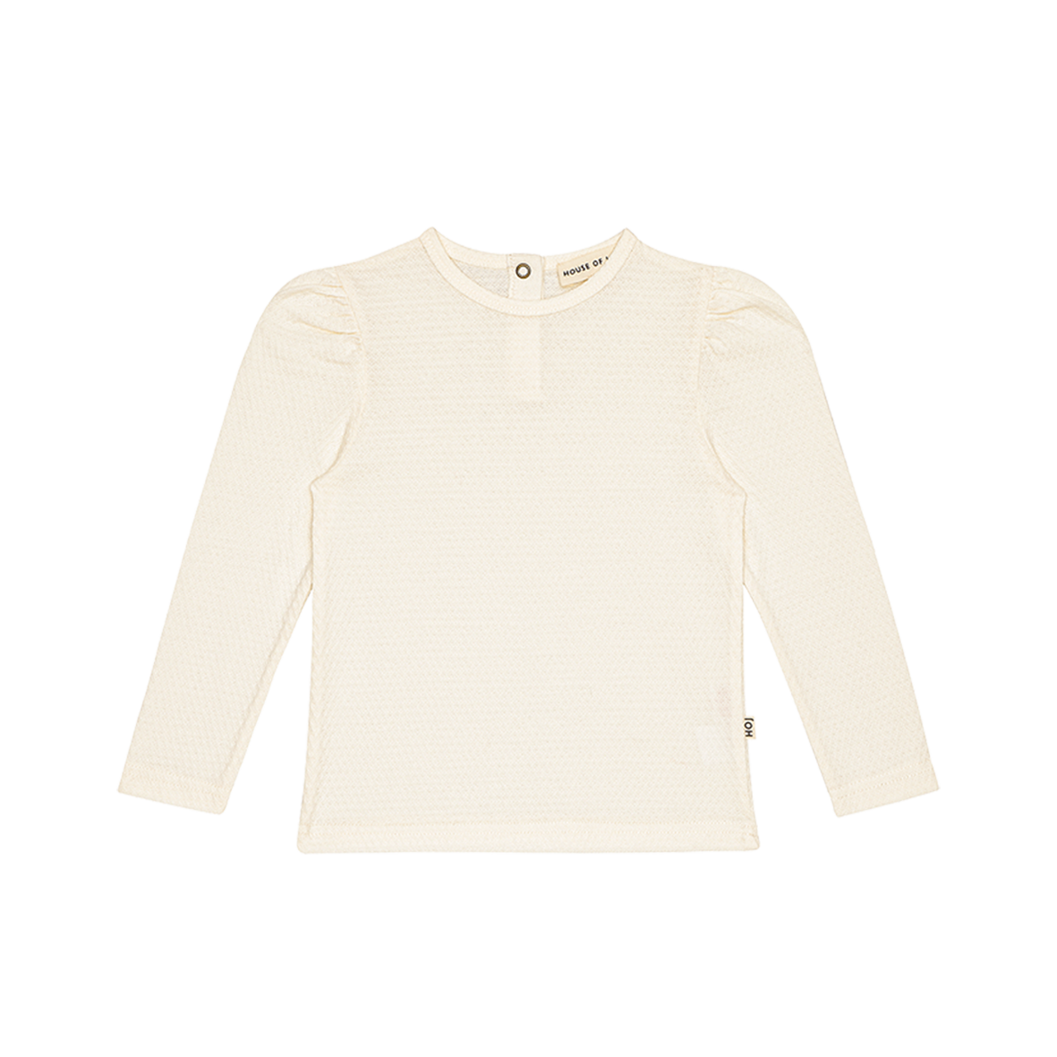 Puff Shoulder Tee 200-04-240244 Cream Pointelle