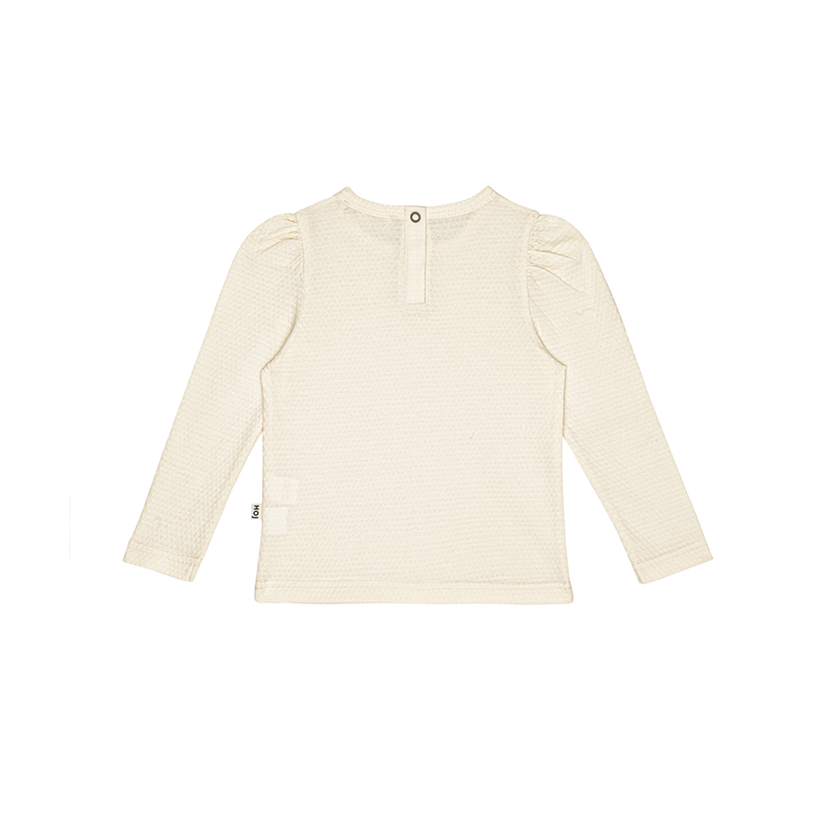 Puff Shoulder Tee 200-04-240244 Cream Pointelle