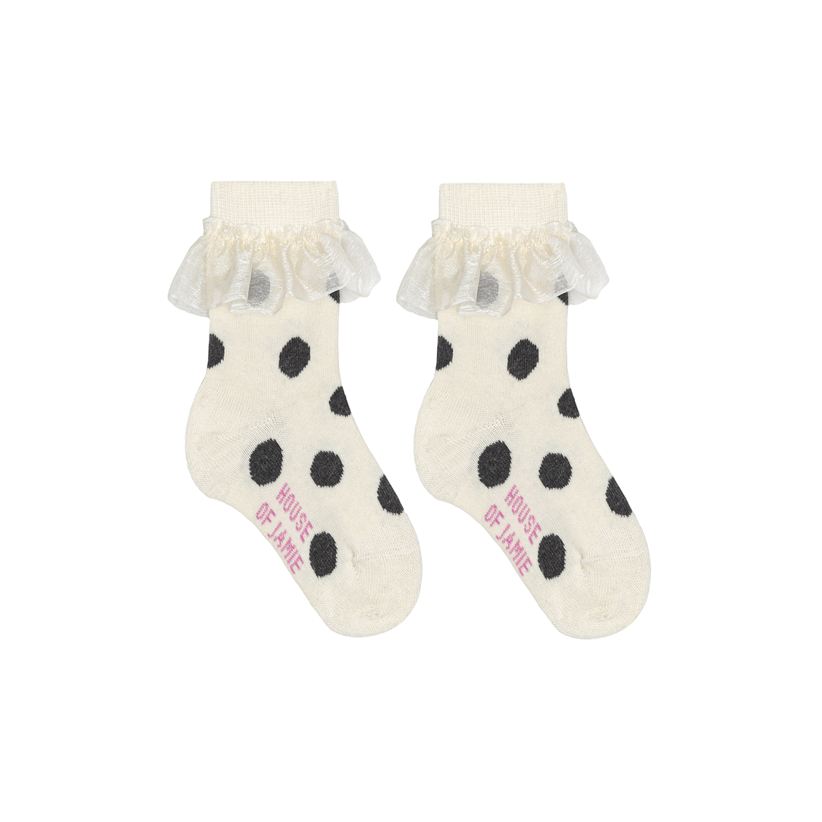 Ankle Socks 200-22-228327 Granite Dots & Organza