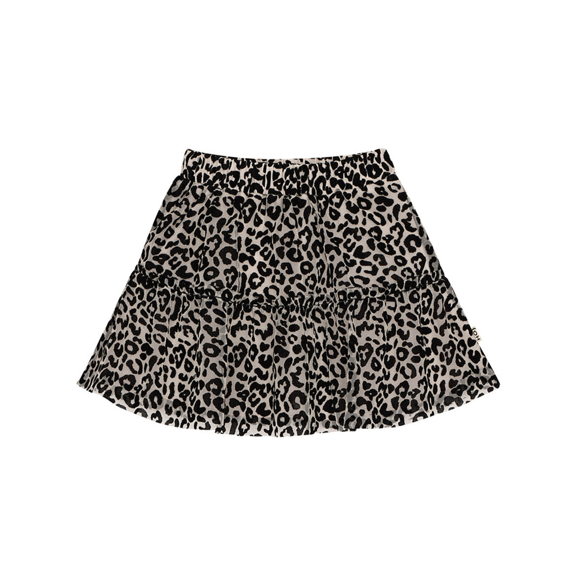 Mesh Leopard Skirt 323-07-515154 Flock Leopard