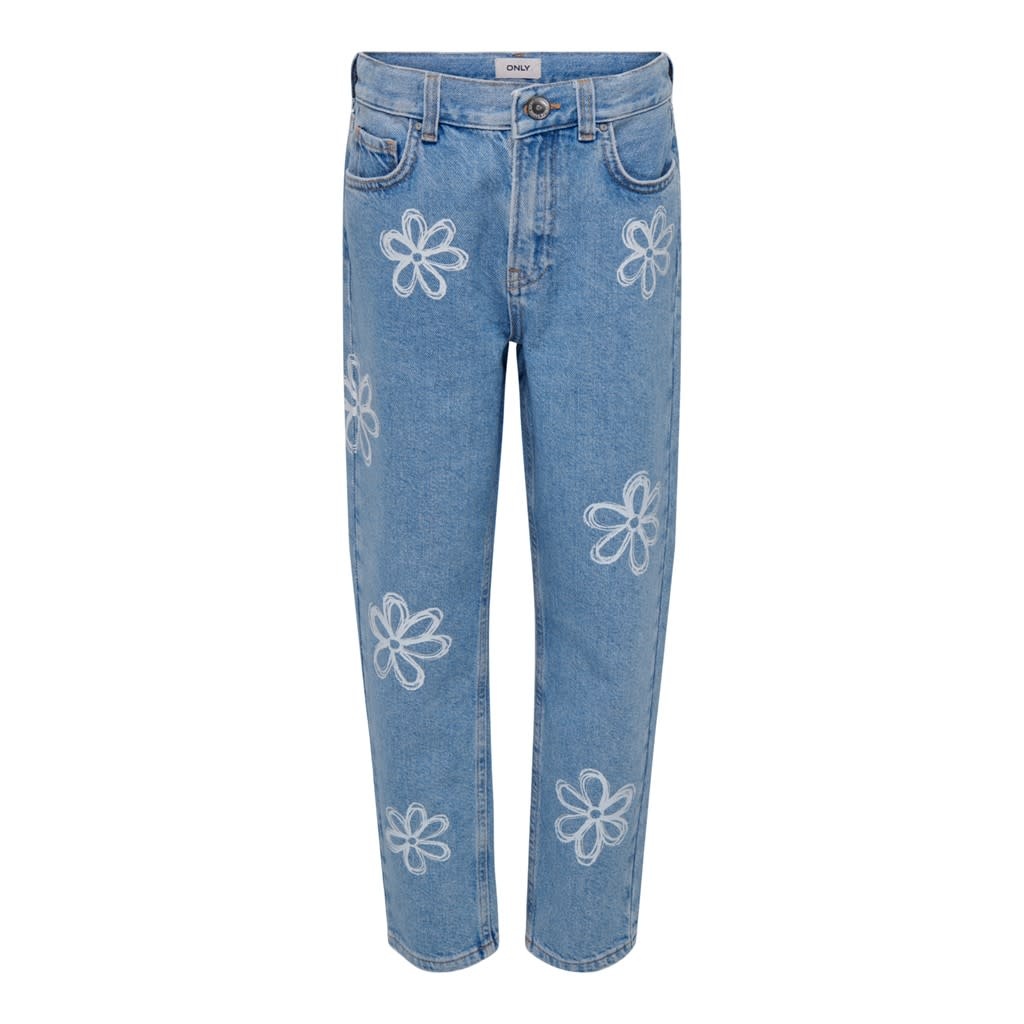 KOGSVEA LOOSE STR DNM CRO 15296606 Light Blue