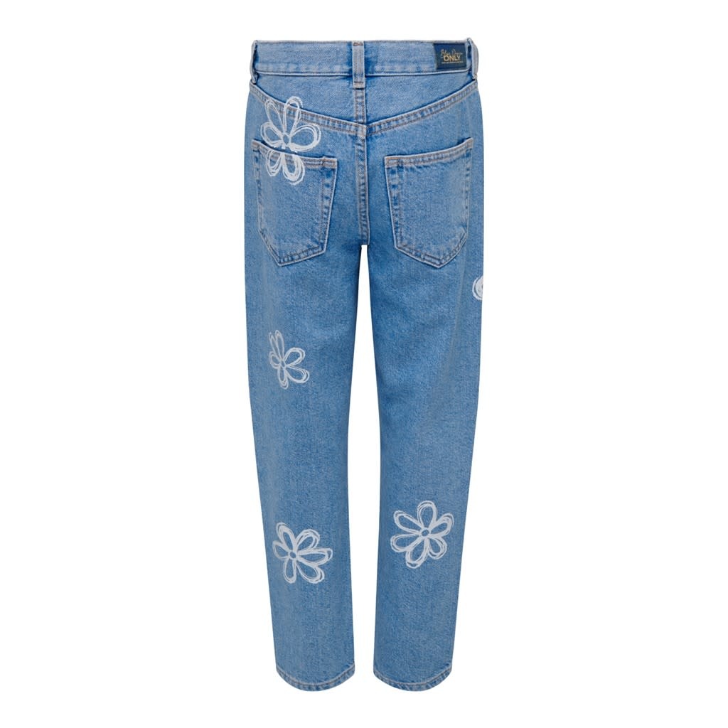 KOGSVEA LOOSE STR DNM CRO 15296606 Light Blue