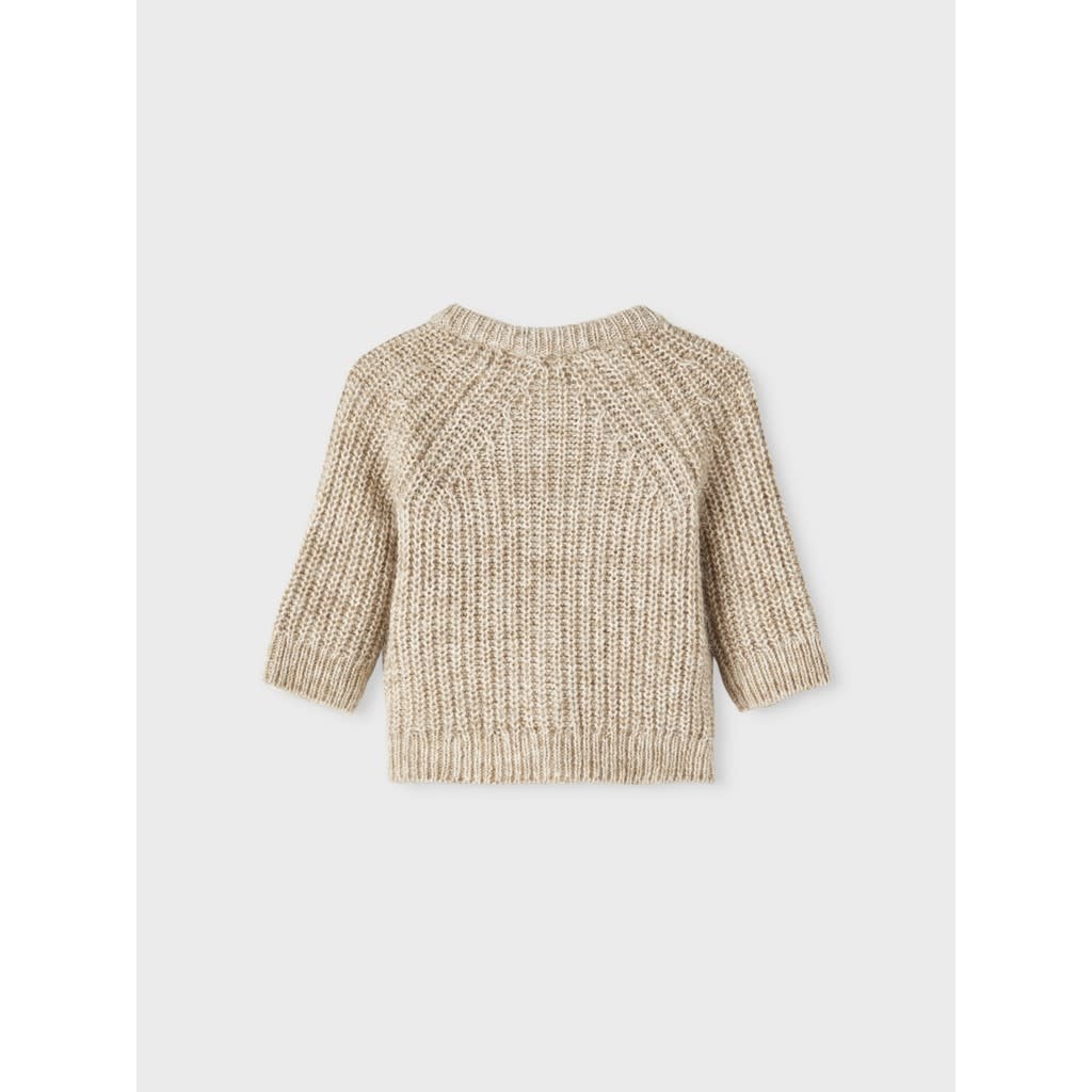 NBMOMIO LS KNIT CARD LIL 13221529 Chinchilla