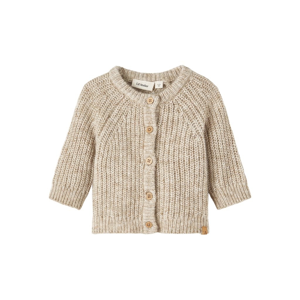 NBMOMIO LS KNIT CARD LIL 13221529 Chinchilla